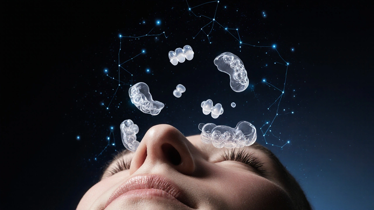 Zuby se pomalu přesouvají do správné polohy.