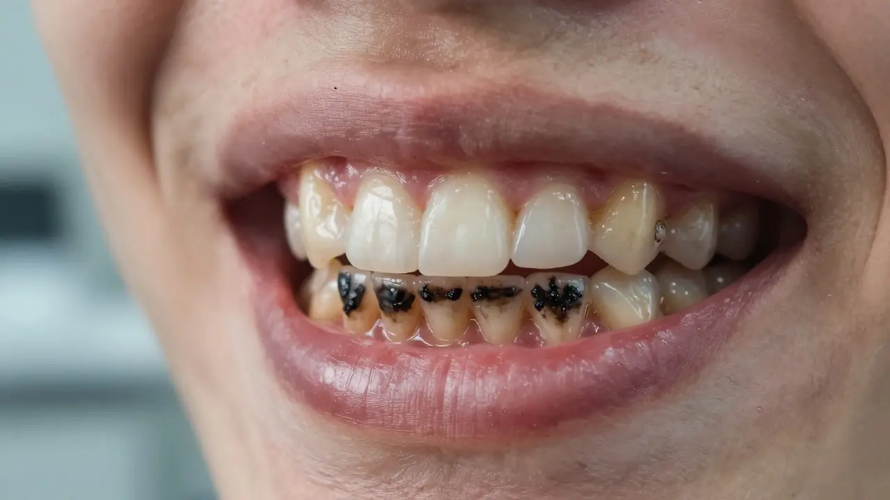 Černý zubní kámen: jak ho odhalit a jak ho léčit