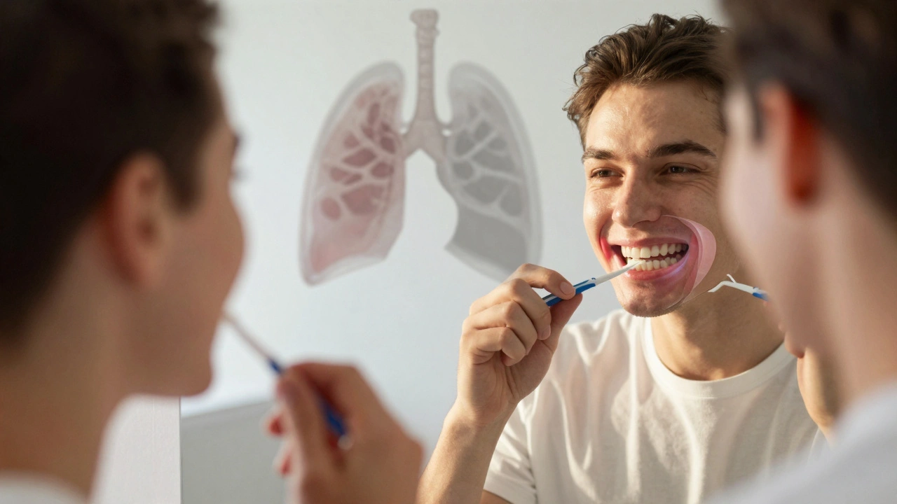 Zdravý úsměv s viditelnými výhodami pravidelného čištění mezizubních prostor