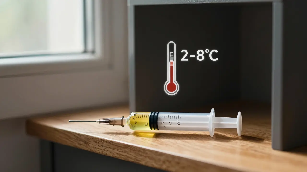 Porovnání poškozené a nové kanýlky s gelem – špatné a správné skladování.