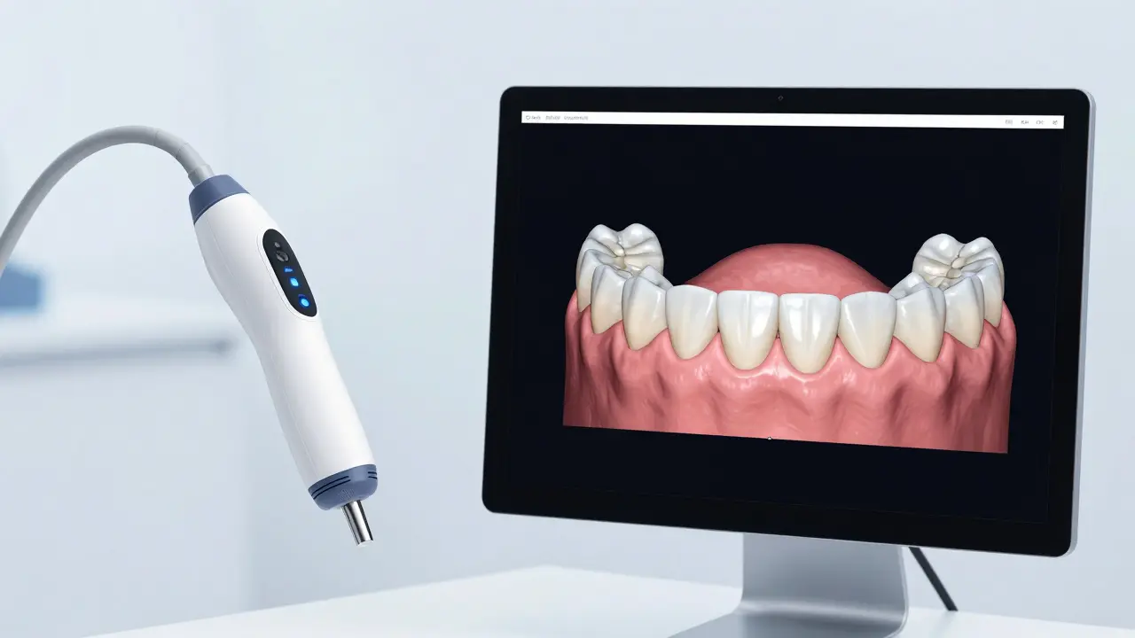 Digitální plánování zubní korunky pomocí 3D skeneru a CAD softwaru