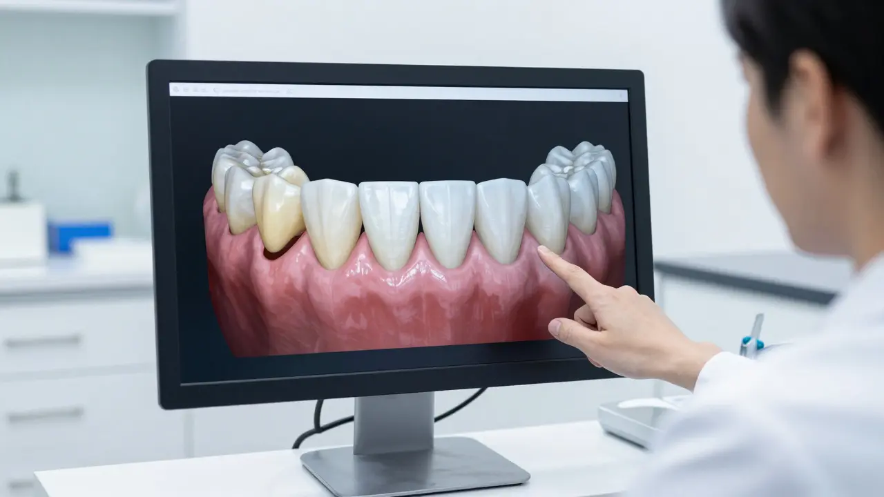 Digitální simulace úsměvu na monitoru v moderní stomatologické ordinaci