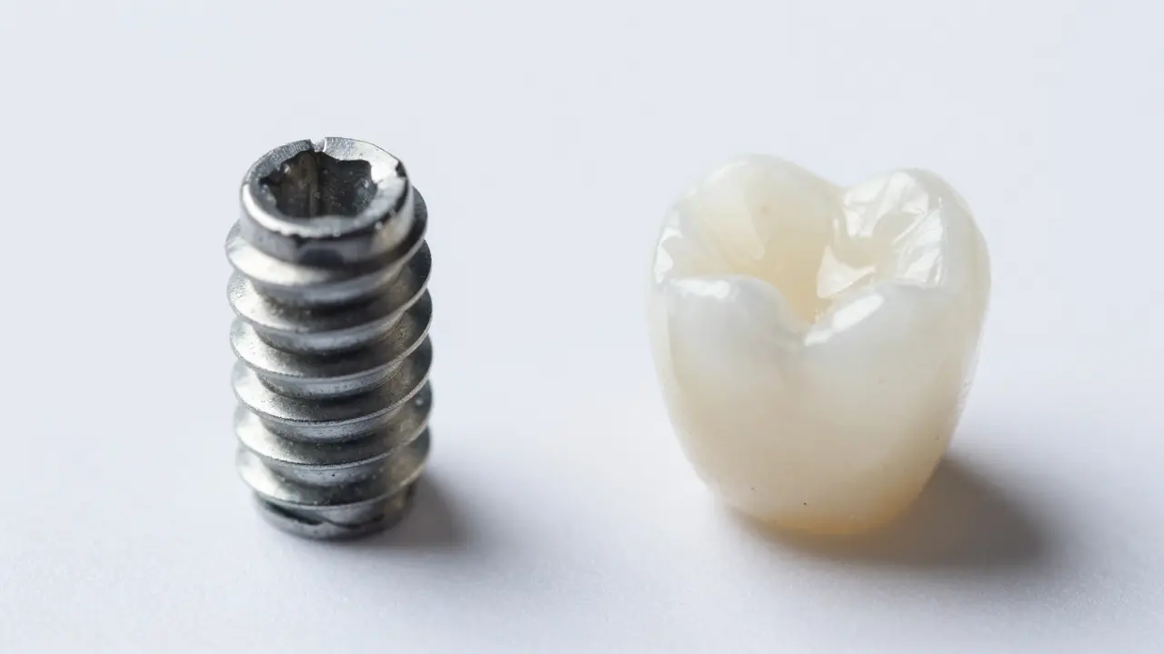 Srovnání titanového a keramického materiálu pro zubní implantáty